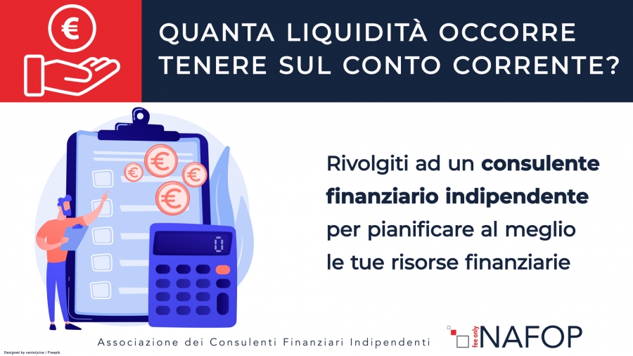 Quanto denaro occorre tenere nel conto corrente?